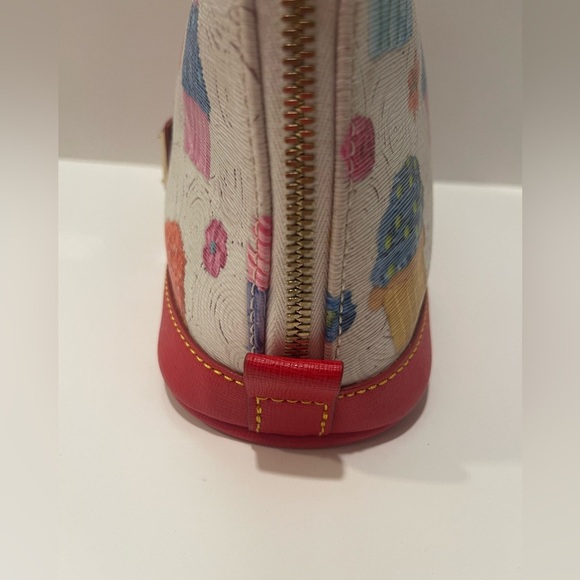Dooney & Bourke Red and Multicolor Cupcake Satchel Bitsy bag - Picture 6 of 17